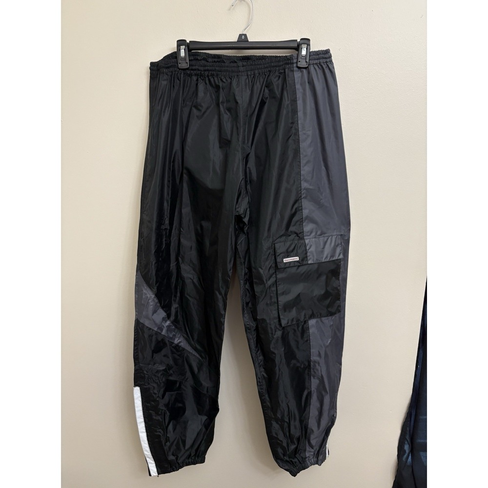 Easyrider by Arlen Ness Motorcycle Rain Pants Mens Large Black Windbreaker